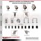 Service Caster 4 Inch 316SS Maroon Poly Swivel 1-3/8 Inch Expanding Stem Caster Set Brake SCC SCC-SS316EX20S414-PPUB-MRN-TLB-138-4 - alternate 2